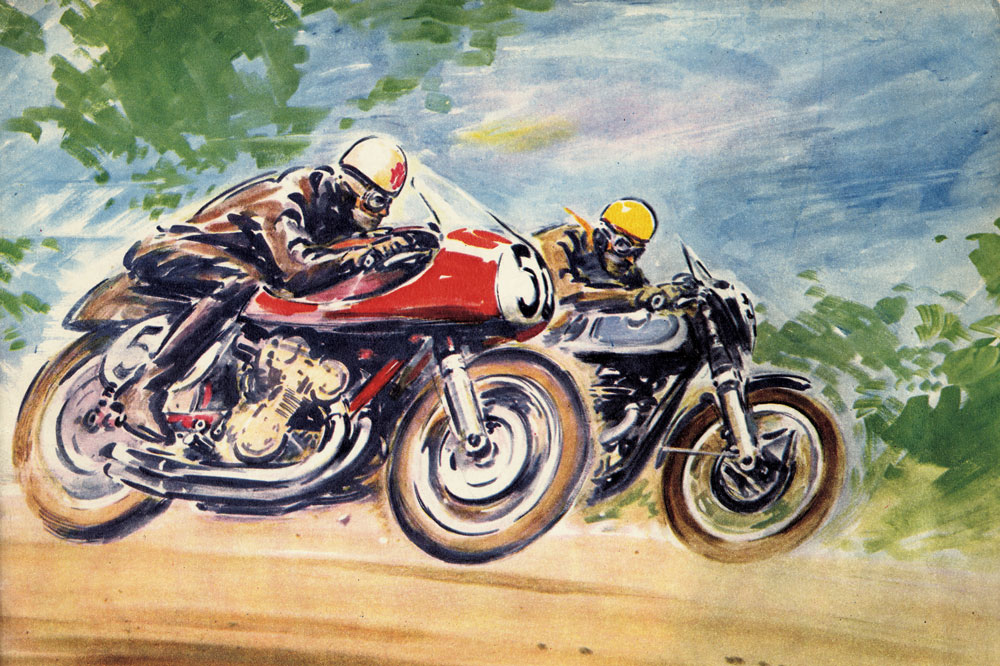 La publicidad en las carreras de motos