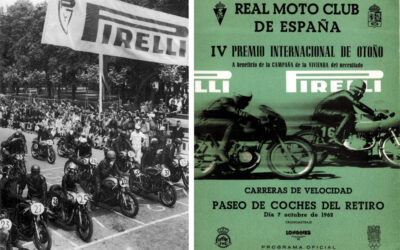Las carreras de motos en el paque del Retiro