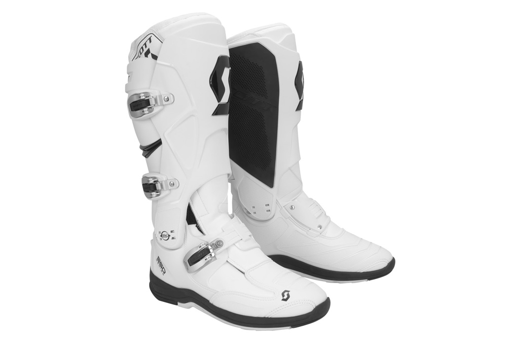 Botas moto 550 de Scott blancas