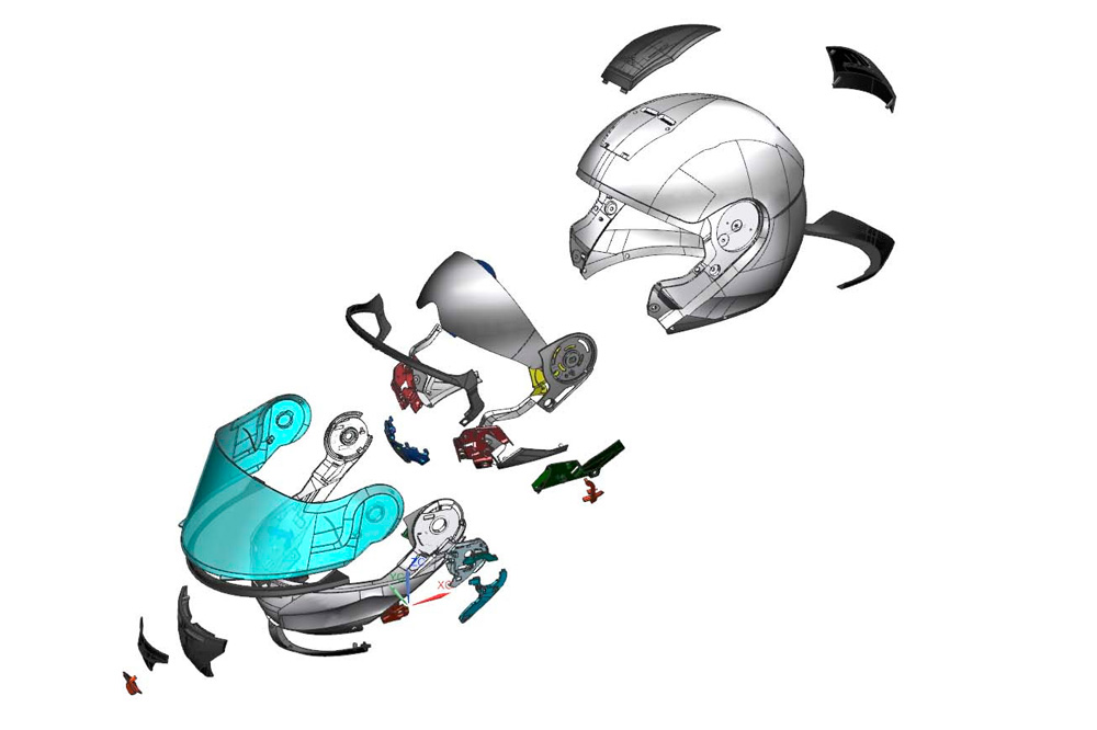 Despiece del Casco Combi de NZI