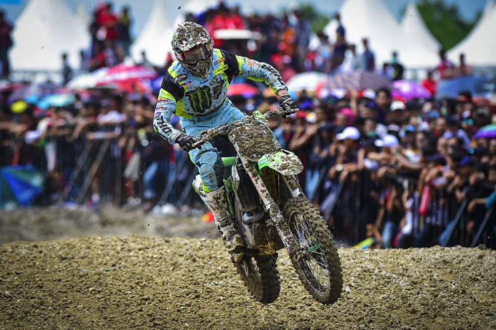 La lluvia, protagonista de la segunda prueba de MXGP en Indonesia