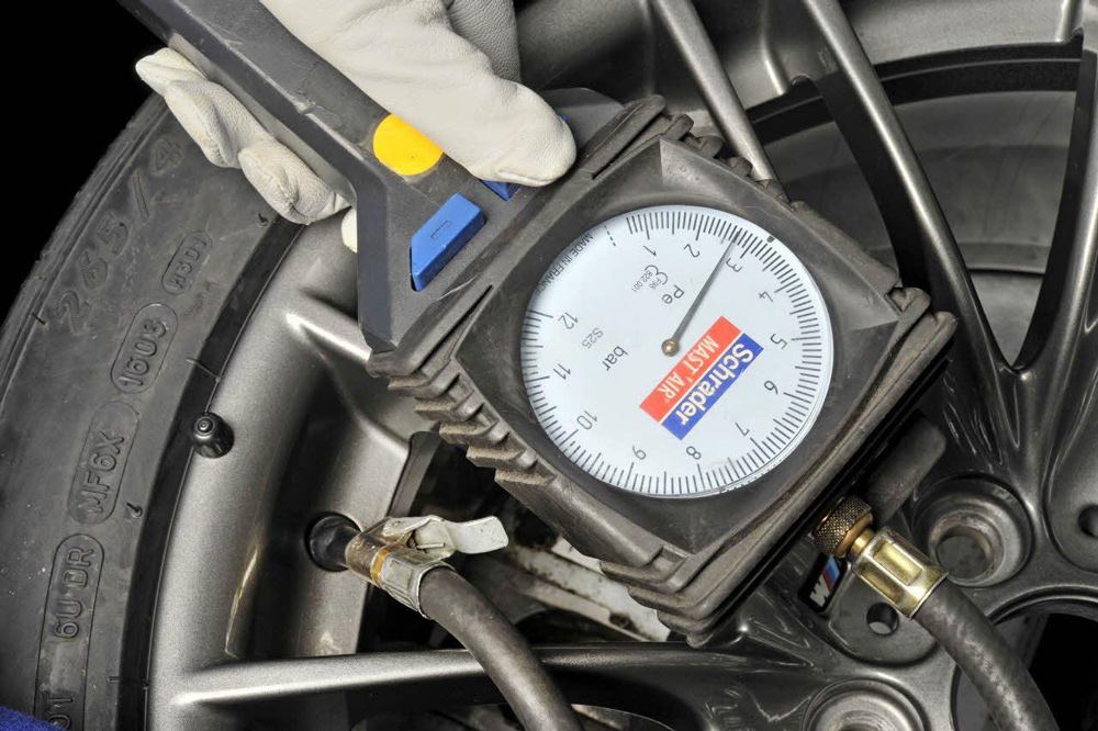 Manómetro de neumáticos de taller