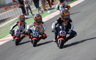 Emocionantes tripletes en el Campeonato de España de Minivelocidad