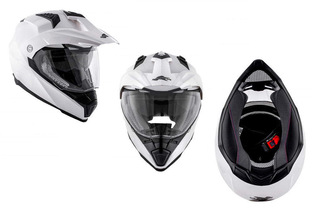Casco offroad KV-30 Kappa blanco