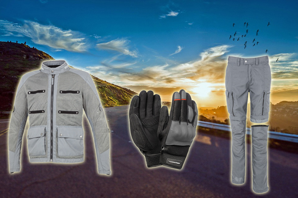 Chaqueta, pantalón y guantes de verano Tucano Urbano