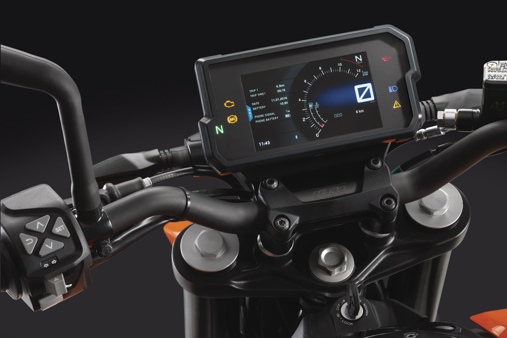 KTM Duke 390 2017 Cuadro de Instrumentos