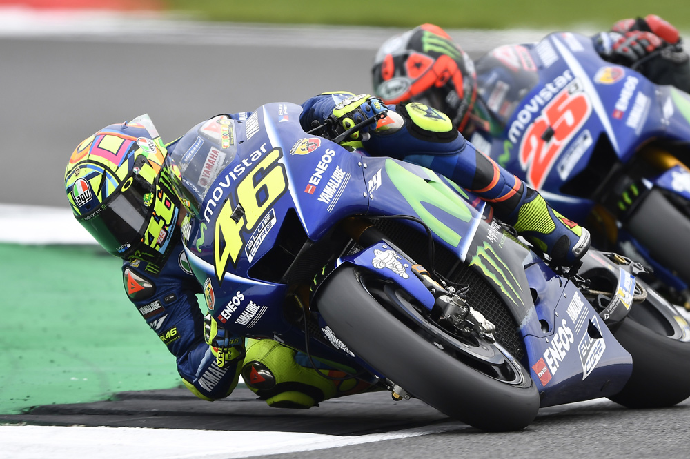 Valentino Rossi, tercero en el GP de Gran Bretaña