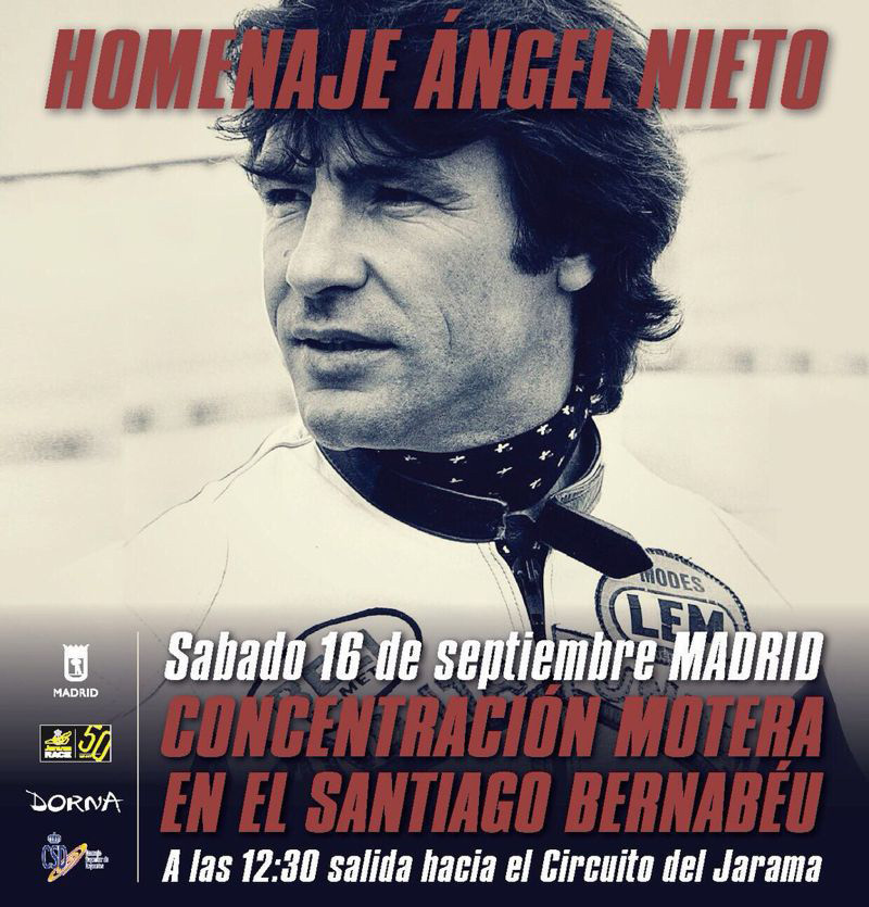Cartel del Homenaje a Angel Nieto