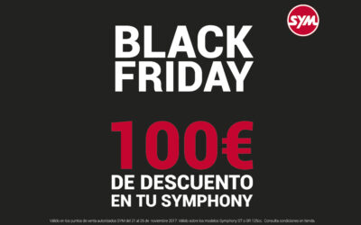 Black Friday de SYM en los Symphony SR Top 125i y Symphony ST 125i