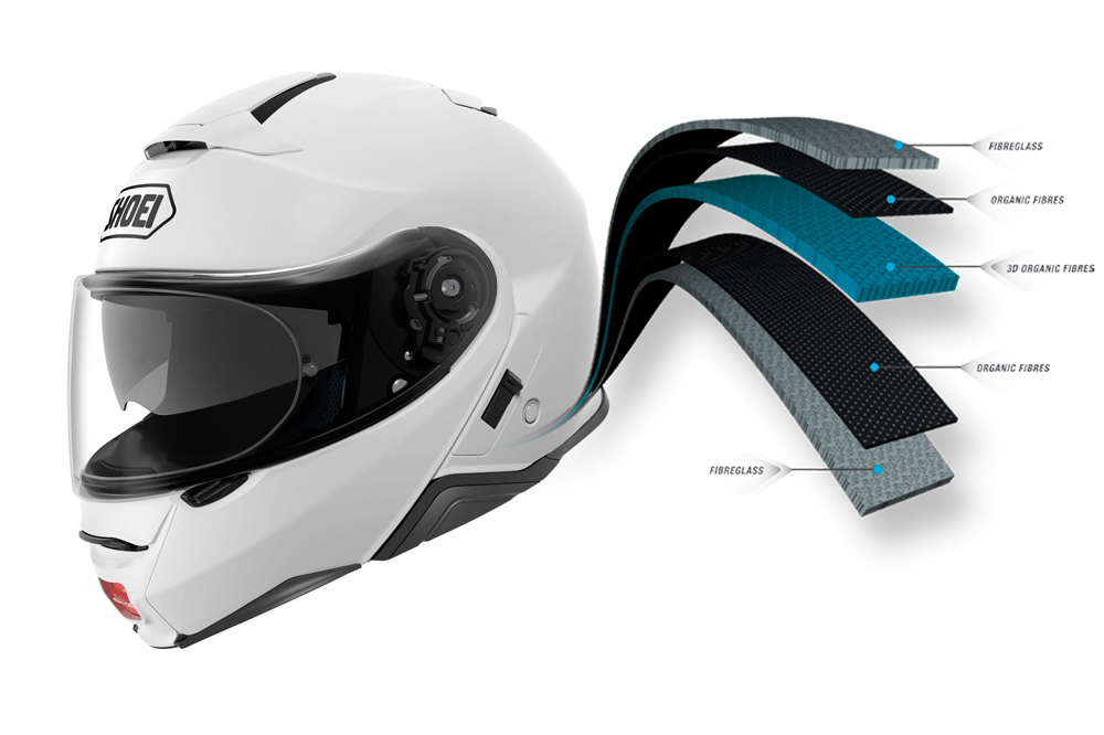 Composicion interior del casco Shoei NEOTEC II