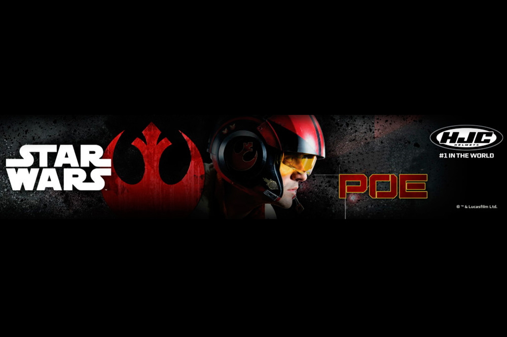 FG-70S Poe Dameron de HJC, el casco de la Resistencia