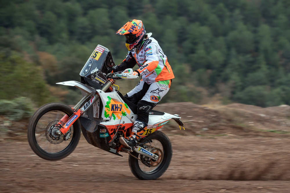 Laia Sanz preparando el Darkar 2018