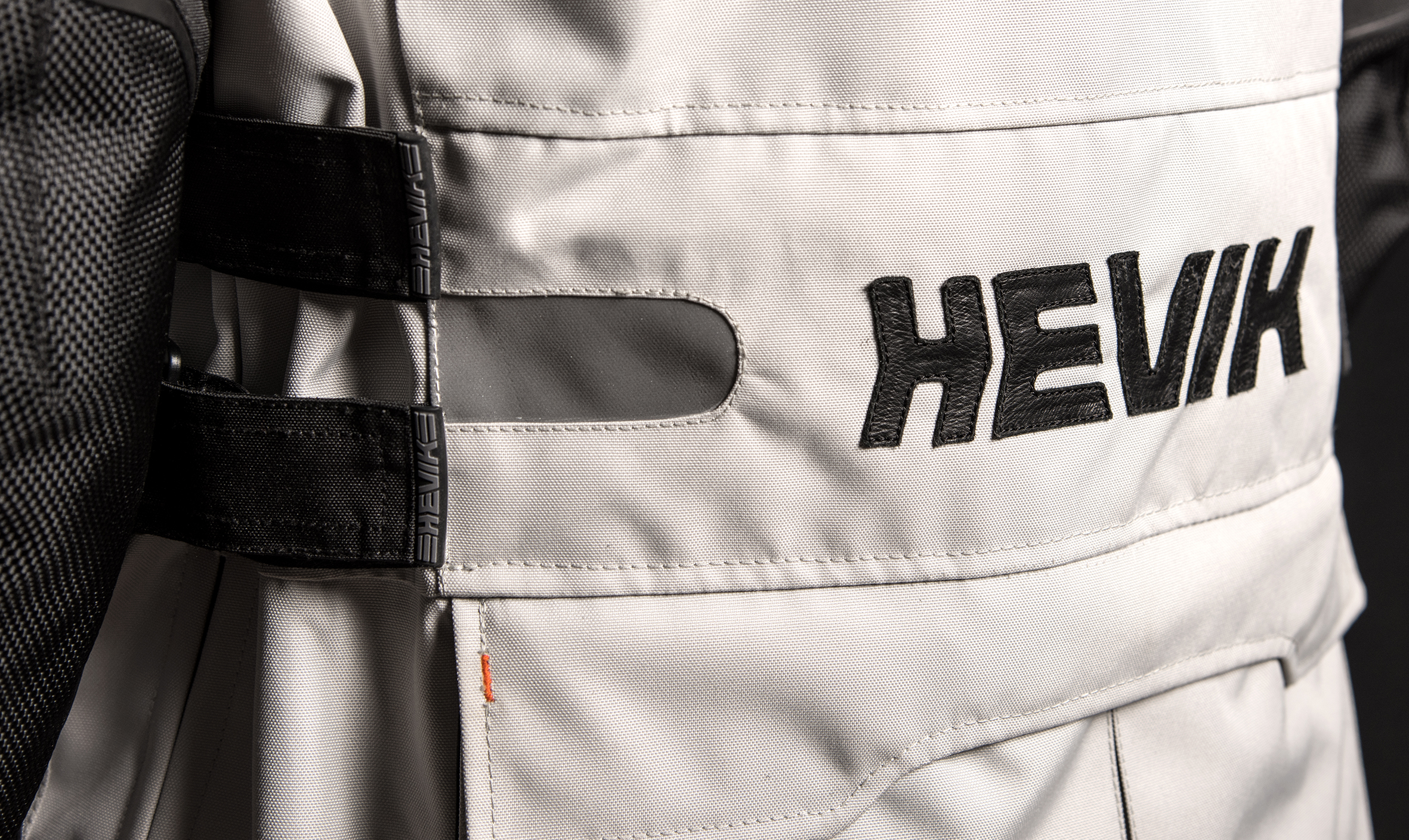 Chaqueta para moto Titanium de Hevik blanco-gris-negro