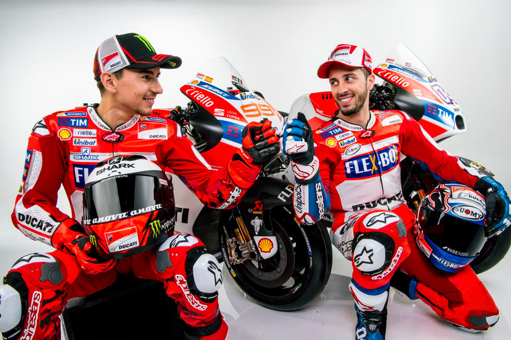 Jorge Lorenzo y Andrea Dovizioso, pilotos Ducati