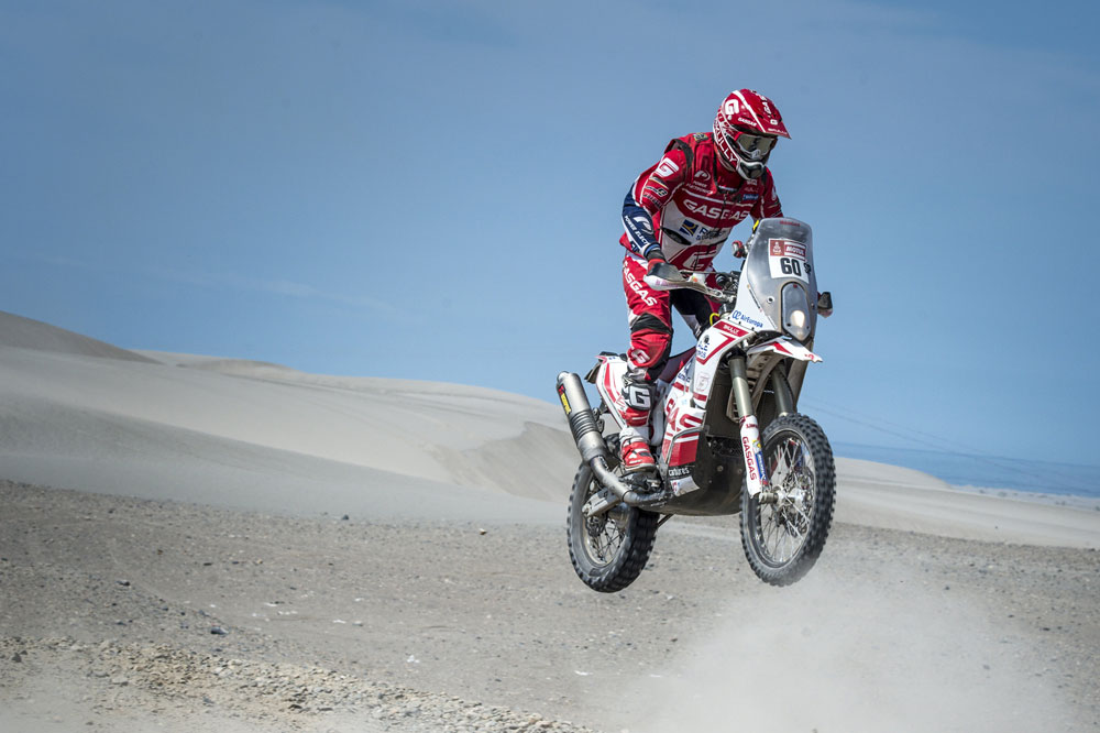 Jonathan Barragán ha demostrado que su experiencia en Motocross es muy válida para una prueba com el Dakar