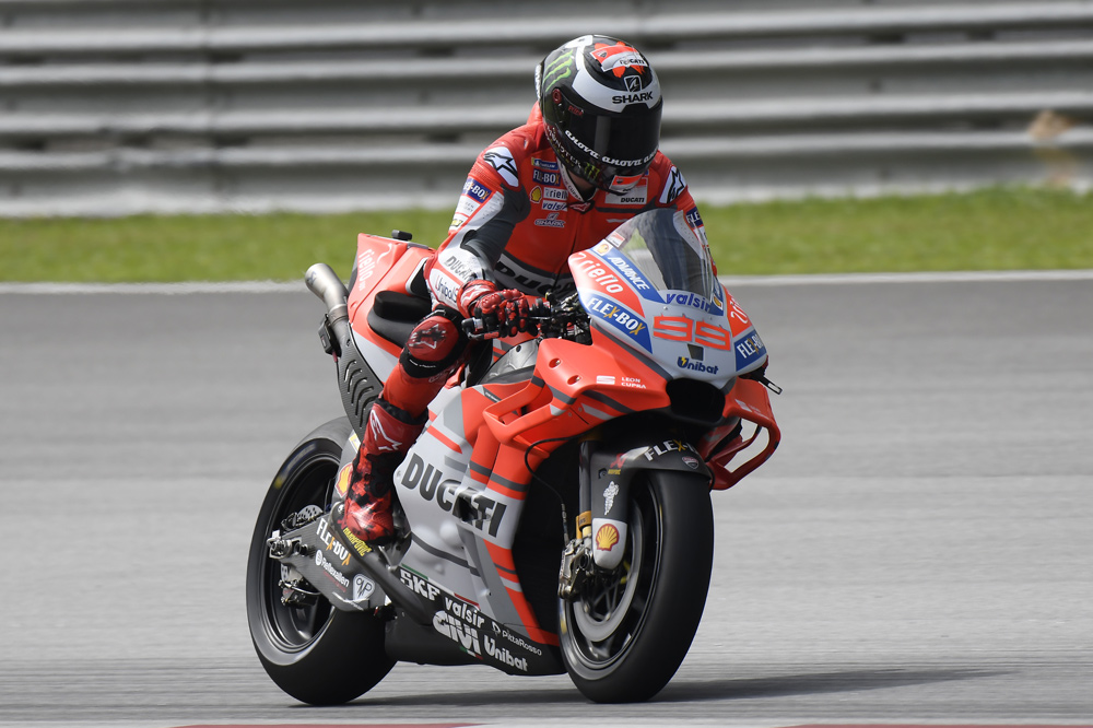 Jorge Lorenzo logró el tercer mejor tiempo en el primer día de entrenamientos en Malasia