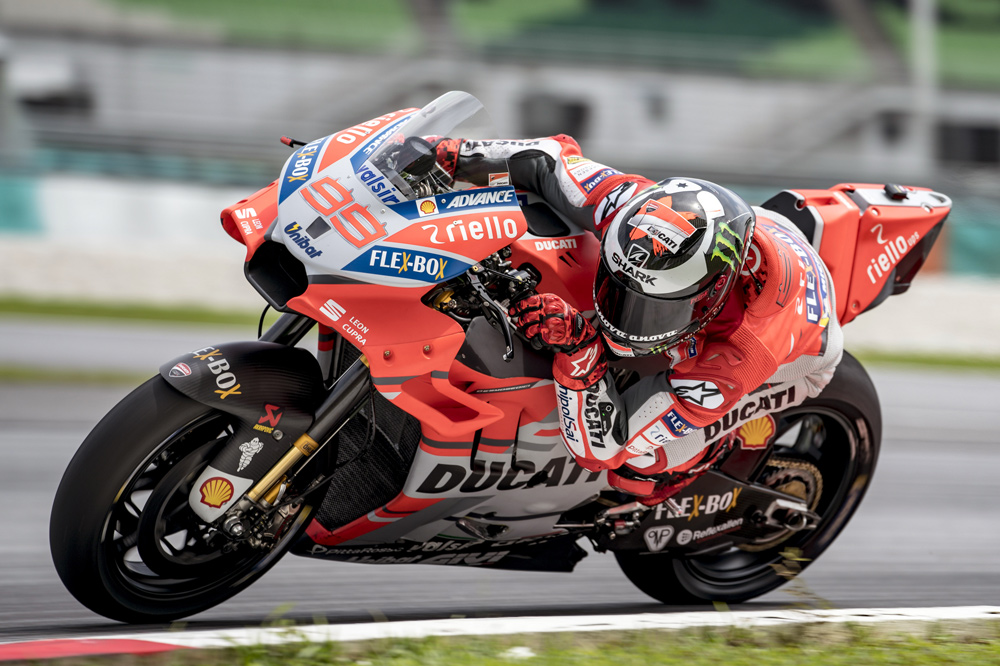 Jorge Lorenzo sigue muy entusiasmado con la evolución de su Ducati