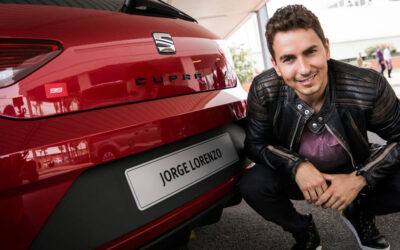 Jorge Lorenzo y su Seat León Cupra