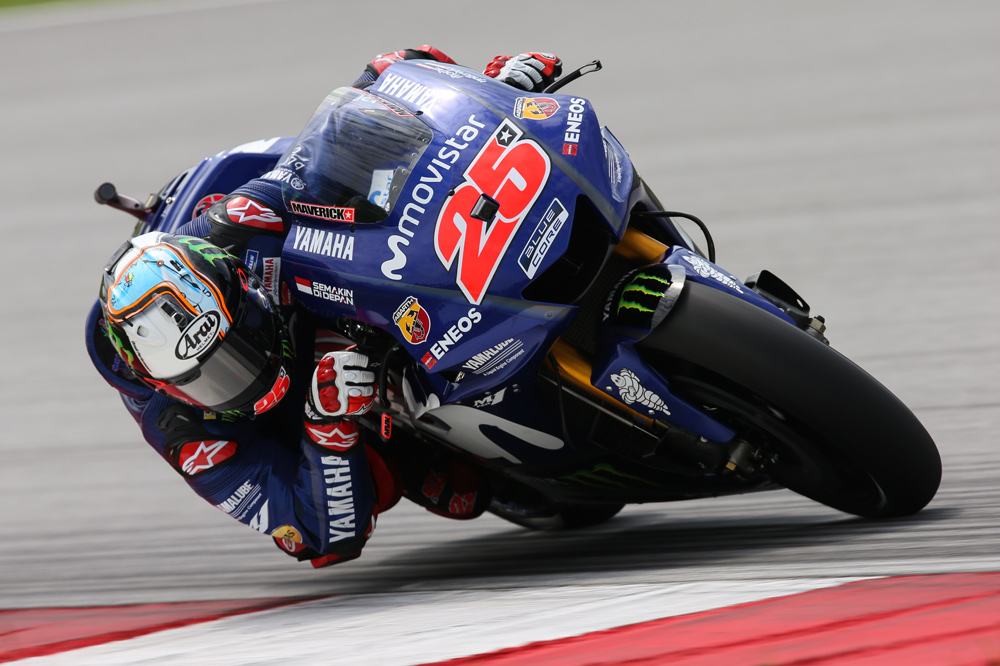 Maverick Viñales obtuvo el mejor tiempo en el segundo día de entrenamientos MotoGP en Malasia