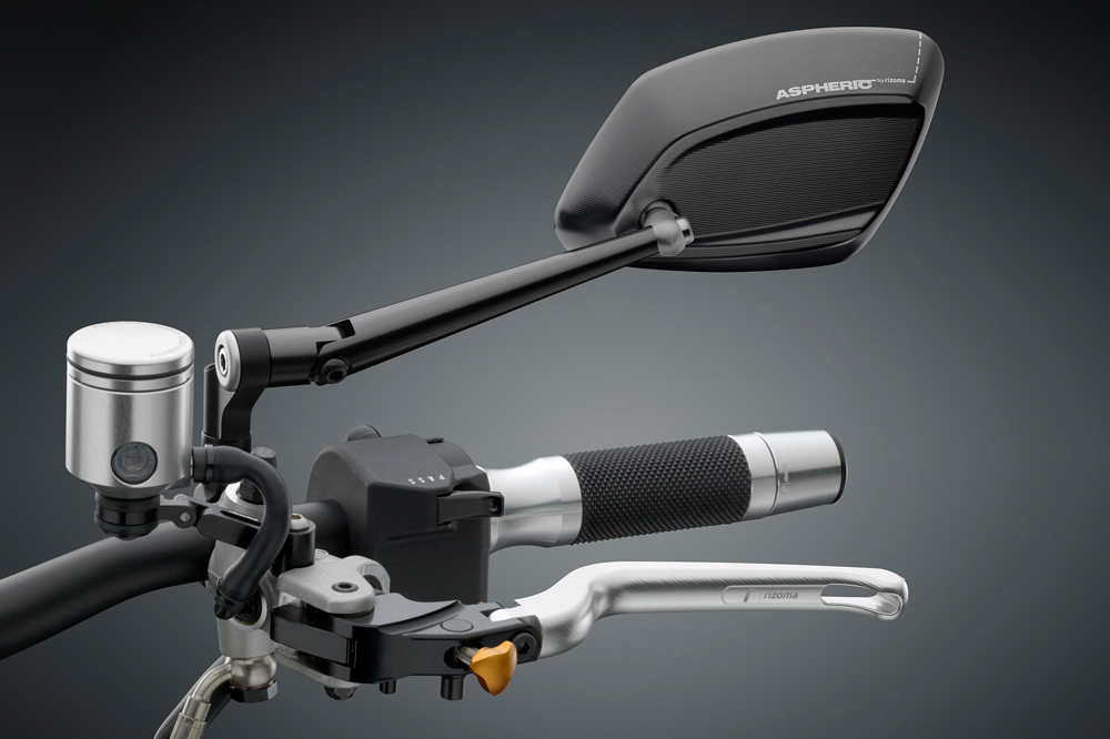 Retrovisor universal 4D de Rizoma en negro