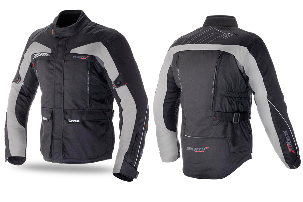 Chaqueta moto SD-JT41 de Seventy Degrees negro y gris