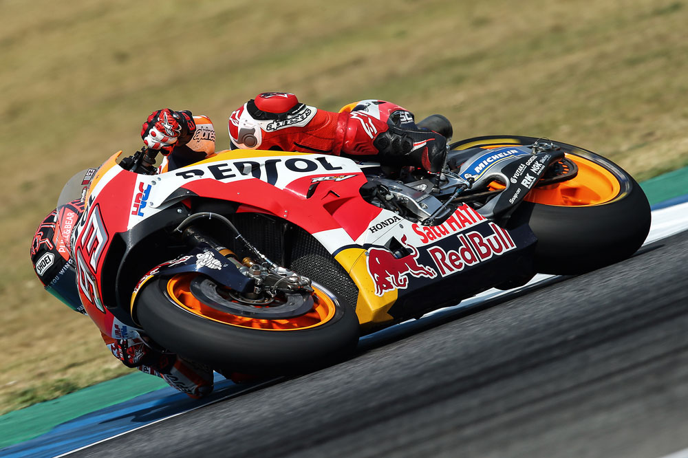 Buen trabajo de las Honda en Malasia, Márquez fue tercero