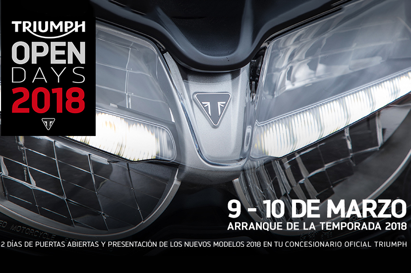 9 y 10 de marzo, Open Days 2018 de Triumph
