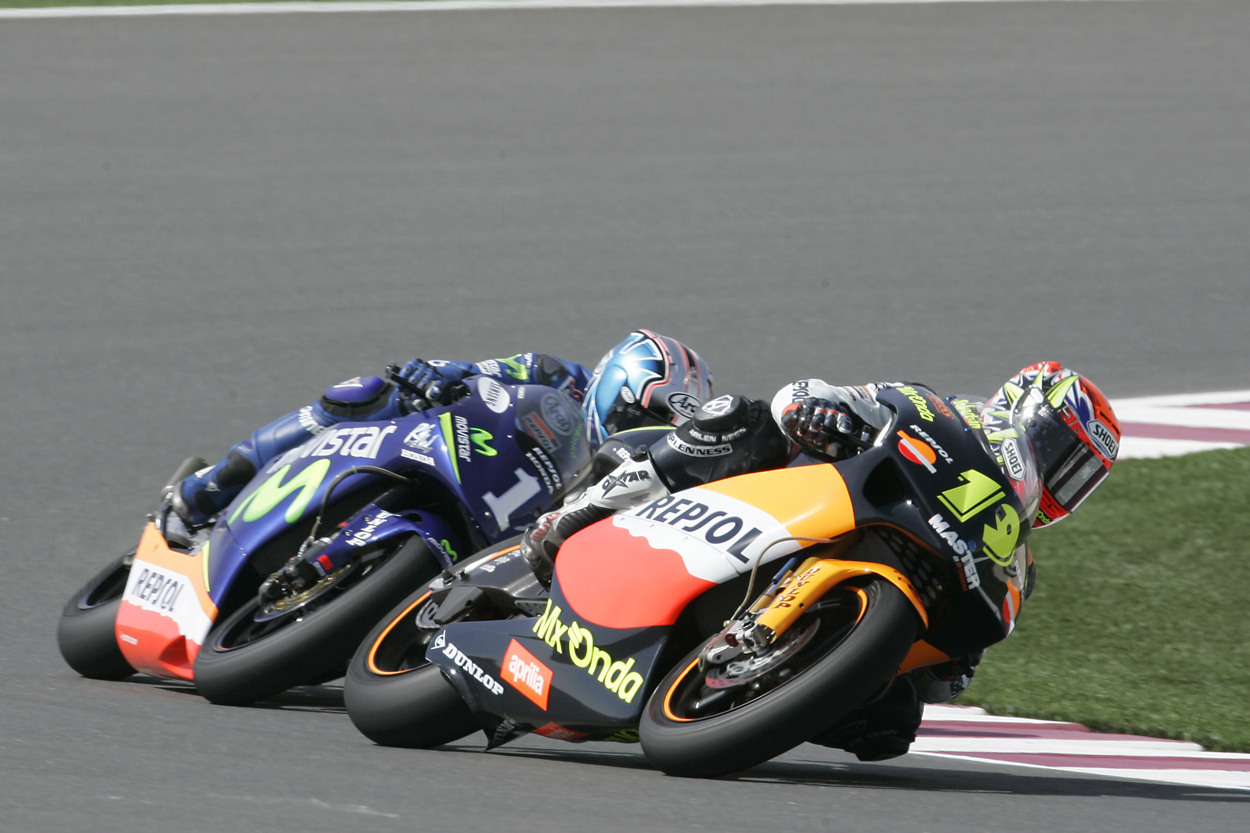 Sebas Porto y Dani Pedrosa en 2004