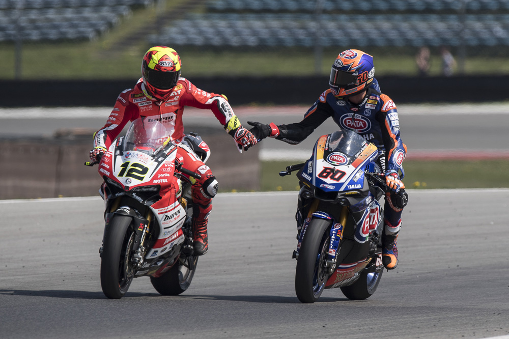 Xavi Forés y Michael Van der Mark, SBK Holanda