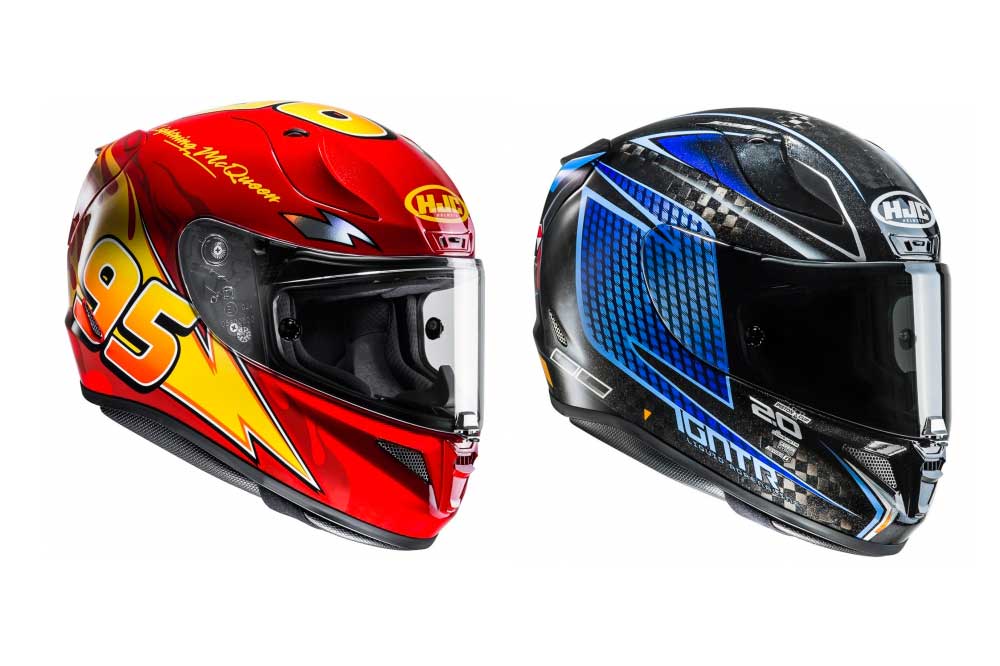 Cascos RPHA 11 Lightening McQueen y el Jackson Storm de HJC