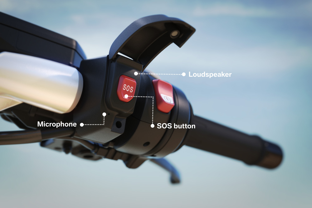 BMW es la primera marca en comercializar llamada de emergencia para motos