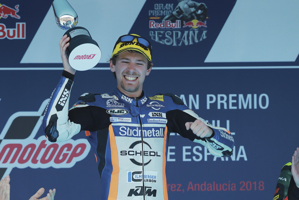 Victoria de Philipp Oettl en Moto3 en el GP de España