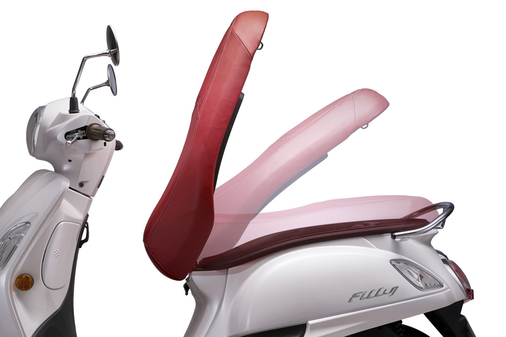 Apertura del asiento del KYMCO Filly 125