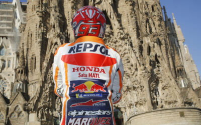 Marc Márquez y Dani Pedrosa pasean por Barcelona antes del GP de Cataluña