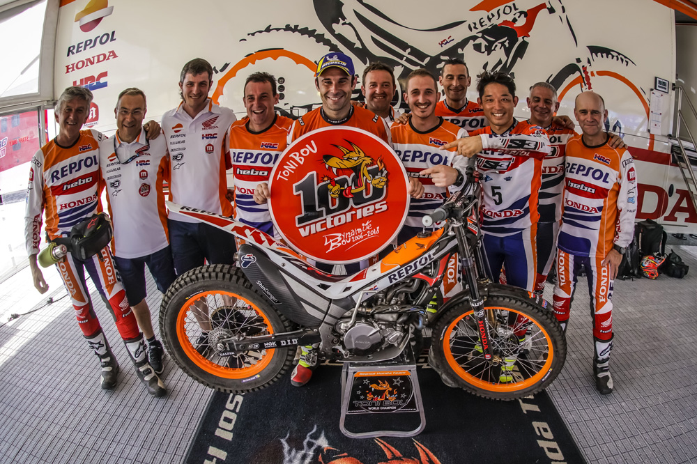Toni Bou alcanza sus 100 victorias en trial