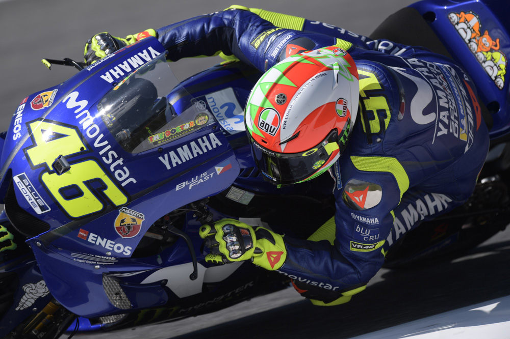 Valentino Rossi fue tercero en el Gran Premio de Italia