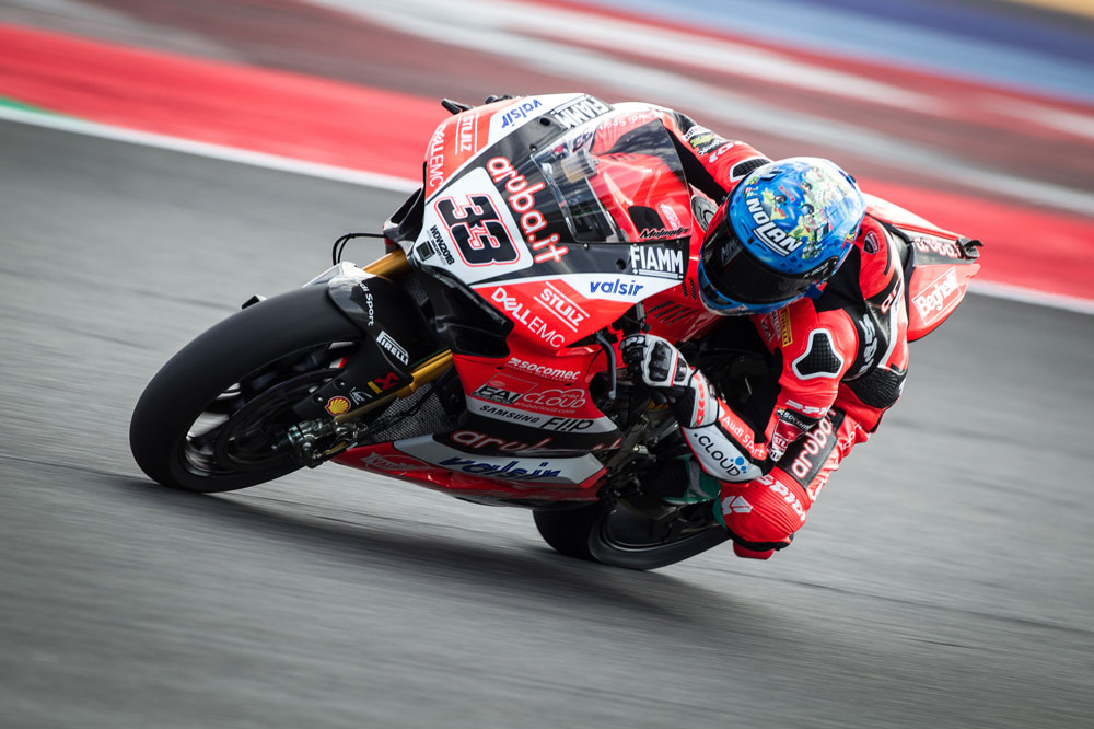 Marco Melandri volvió al podio en SBK en Misano