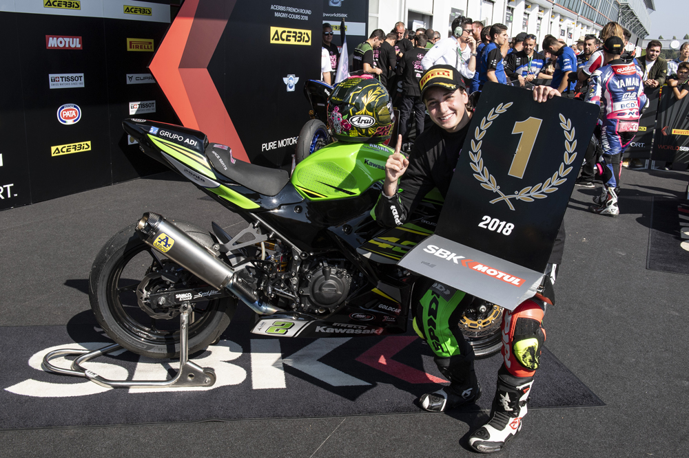 Ana Carrasco, primera mujer Campeona del Mundo de Velocidad