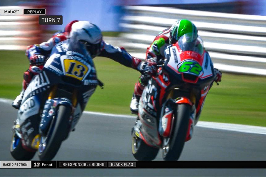 Bandera negra para Romano Fenati