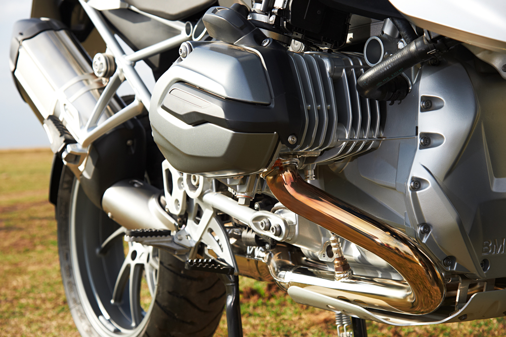 Motor boxer refrigerado por agua en la BMW R 1200 GS de 2012