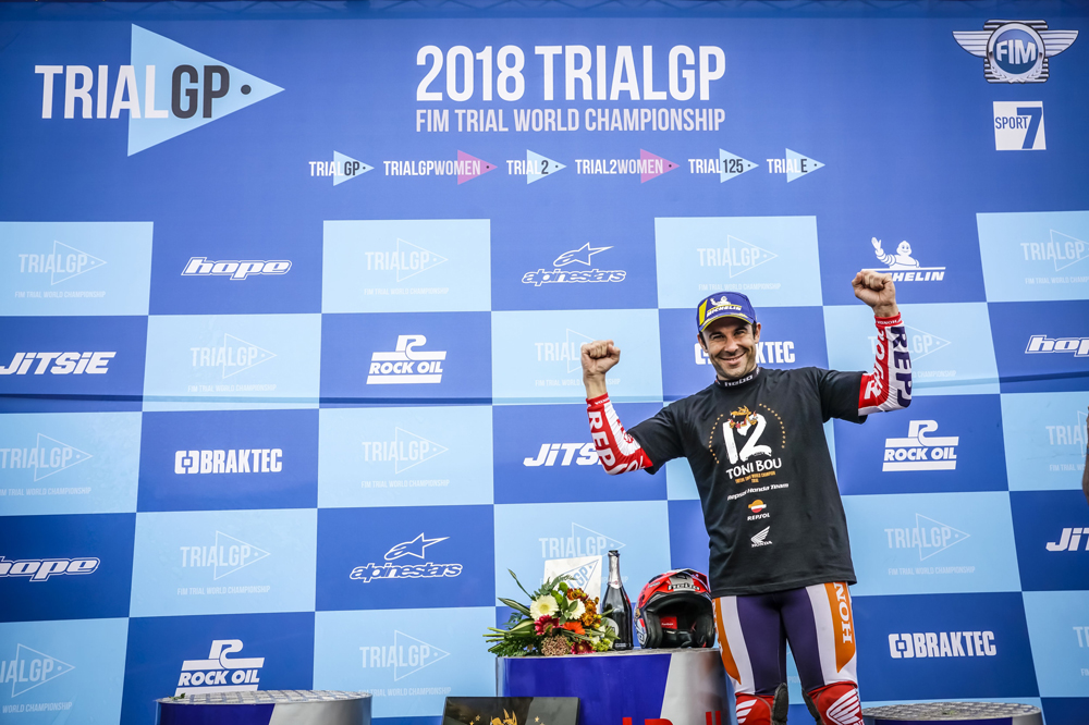 Toni Bou logró esta temporada su 12 titulo mundial