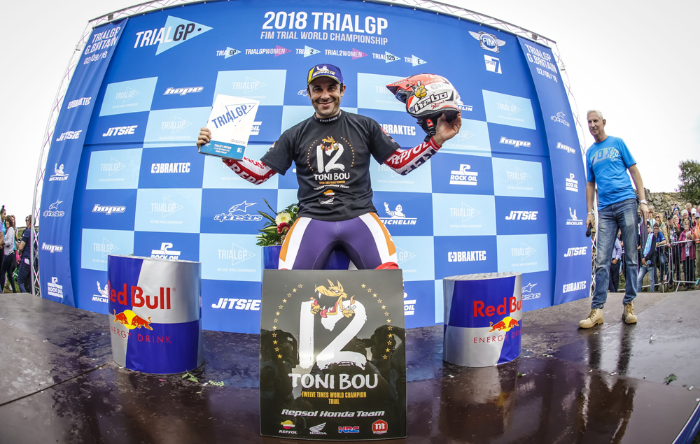 Toni Bou sigue haciendo historia en el Mundial de Trial