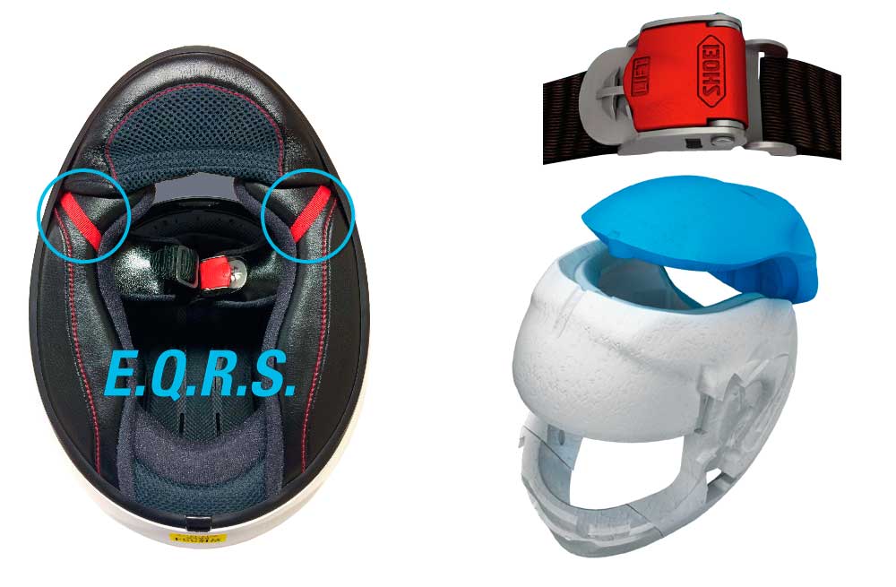 Sistemas seguridad casco GT Air II de Shoei