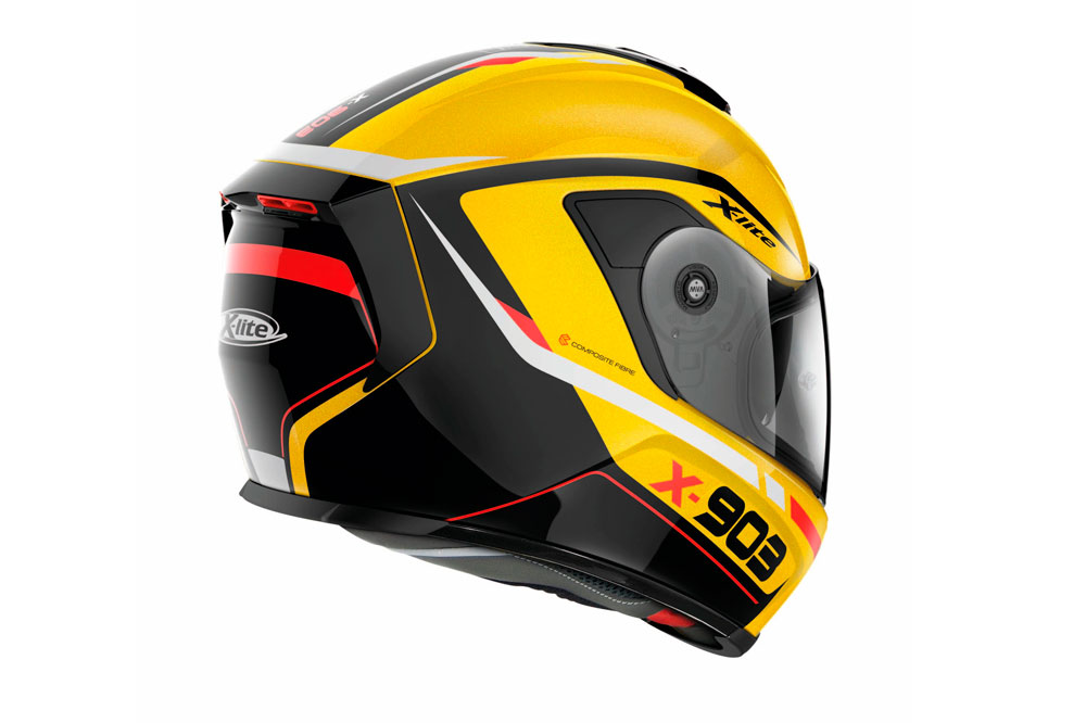 Casco integral X-903 N-Com de Lite amarillo