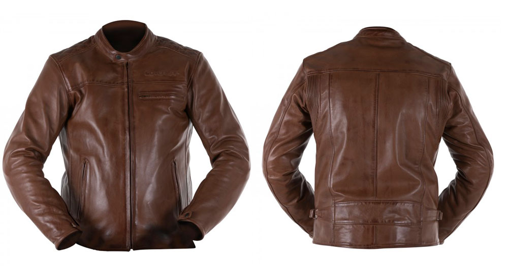 Chaqueta piel Rainey de Overlap en caramelo