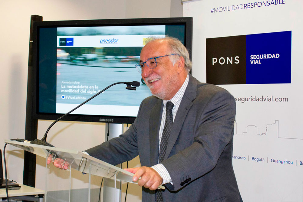 Antes de volver a la DGT, Pere Navarro estuvo colaborando con la Fundación Pons para la Seguridad Vial.