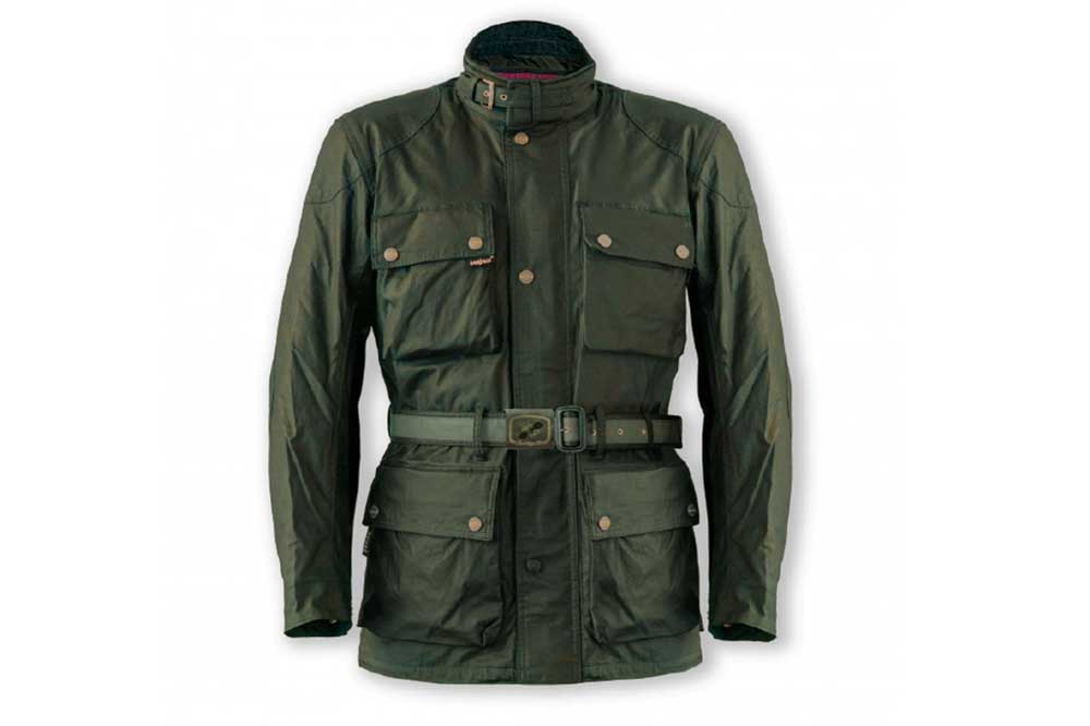 Chaqueta moto Heritage de Garibaldi en verde