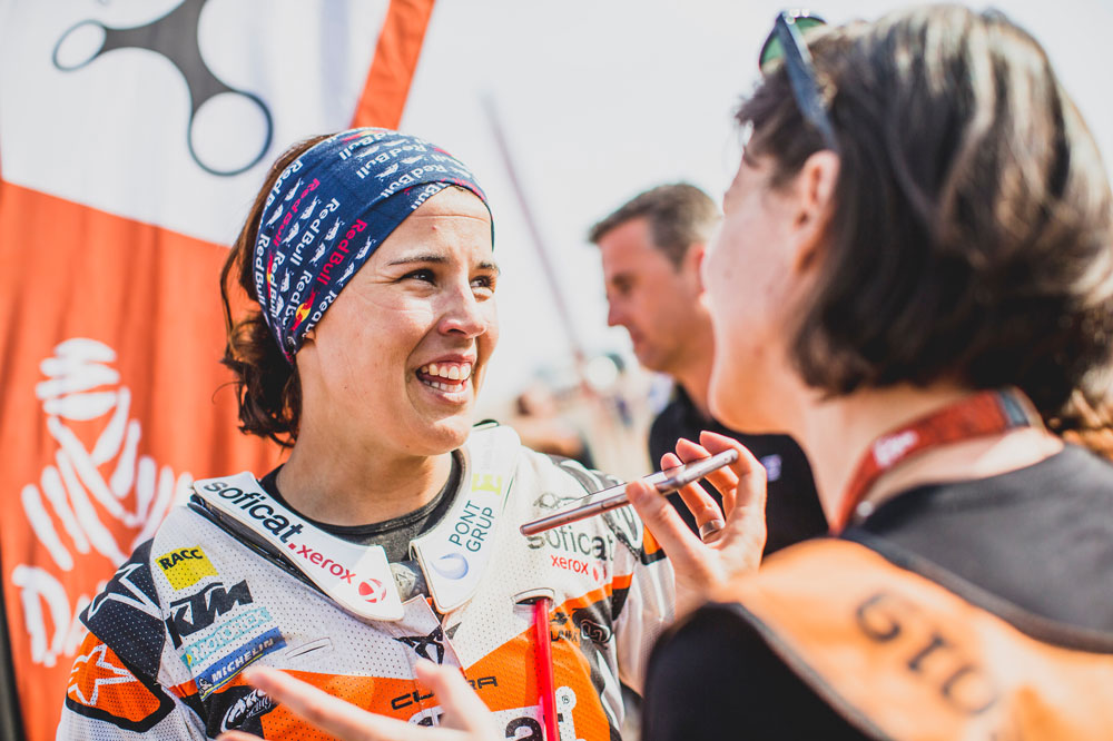 Laia Sanz ha logrado su mejor posición de todas las ediciones del Dakar en las que ha partipado