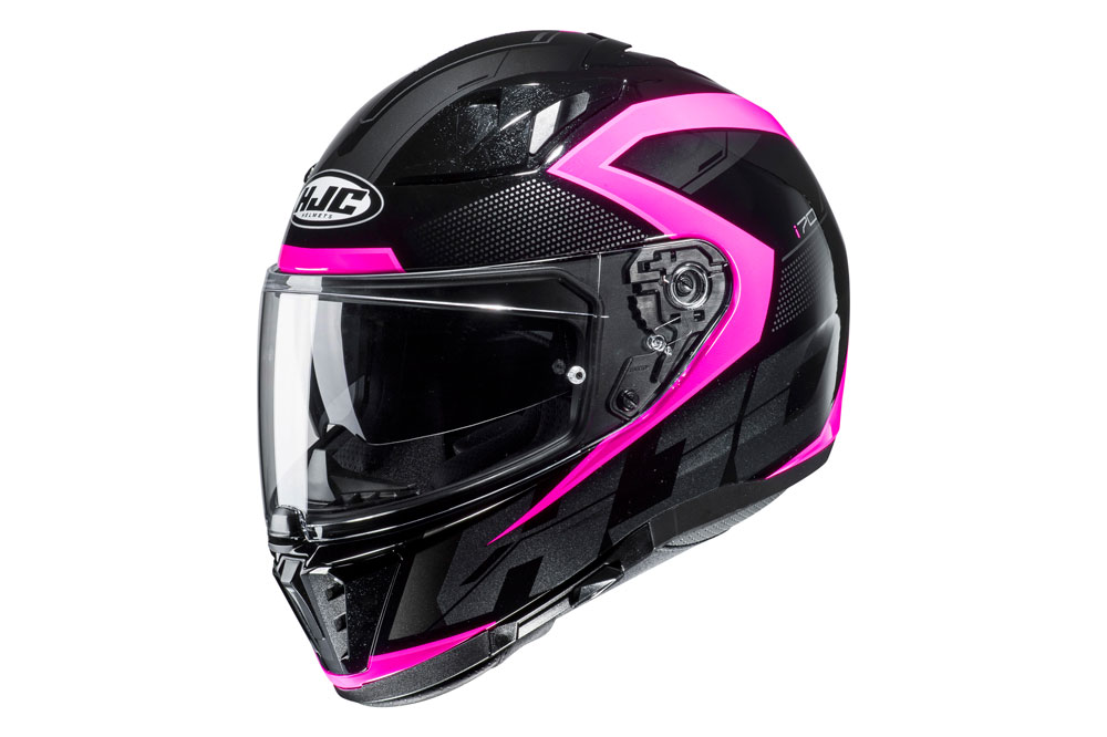 Casco integral i70 de HJC en negro rosa
