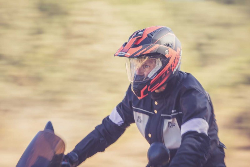 Casco Crosstourer de Astone Helmets rojo y negro